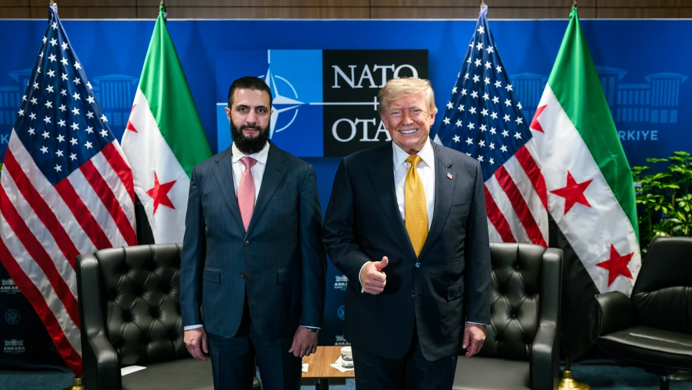 Trump al-Sharaa Syria NATO Turkey