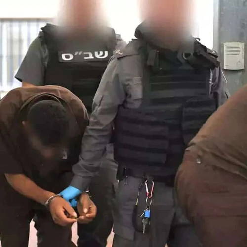 Israel Prison Service guards transport Hamas terrorists who perpetrated atrocities on Oct. 7. Credit: Israel Prison Service.