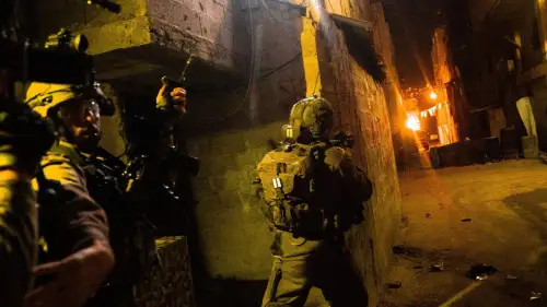 Israeli forces during a counterterror operation in Judea and Samaria. Credit: IDF.