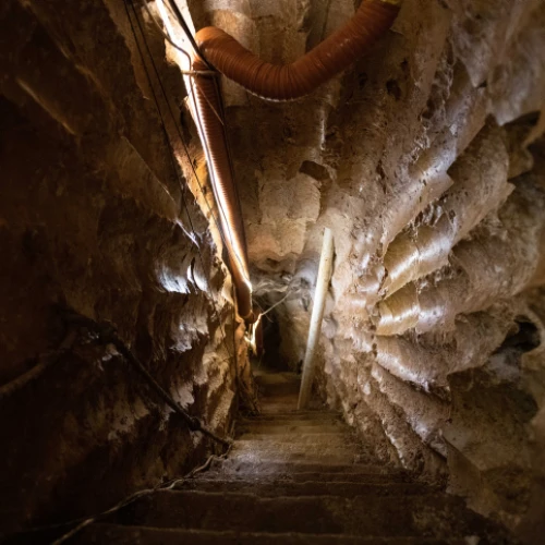A Hezbollah tunnel running under the Lebanon-Israel border, July 7, 2019. Photo by Sraya Diamant/Flash90.