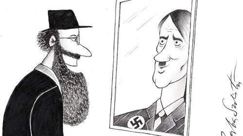 An entry submitted to Iran's 2016 Holocaust cartoon contest. Credit: Holocaust International Cartoon & Caricature Exhibition 2016.