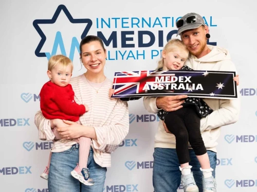 Participants at an aliya fair in Melbourne, Australia which included a focus on medical professionals. Credit: Scott Ehler, October 26, 2025.