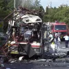 Police and rescue personnel work at the scene of a Palestinian suicide bombing on a bus in Haifa on March 5, 2003. Photo by Ronen Lidor/Flash90.