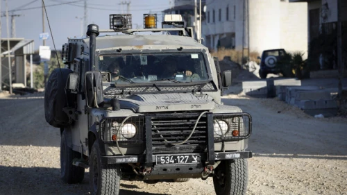Israeli forces in the West Bank village of Beit Kahil on Aug. 10, 2019. Four Palestinians were arrested after Israeli forces raided the village in search of the killers of Dvir Sorek, 19. who was found stabbed to death two days before in Gush Etzion. Photo by Wisam Hashlamoun/Flash90.