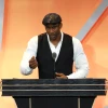 Inductee Amar'e Stoudemire speaks to the audience during the 2026 Basketball Hall of Fame Enshrinement Ceremony at Symphony Hall in Springfield, Mass., on Aug. 15, 2026. Photo by Elsa/Getty Images.