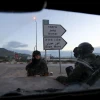 Israeli soldiers block a road near Huwara, south of the Samaria city of Nablus (Shechem), March 12, 2011. Photo by Nati Shohat/Flash90.