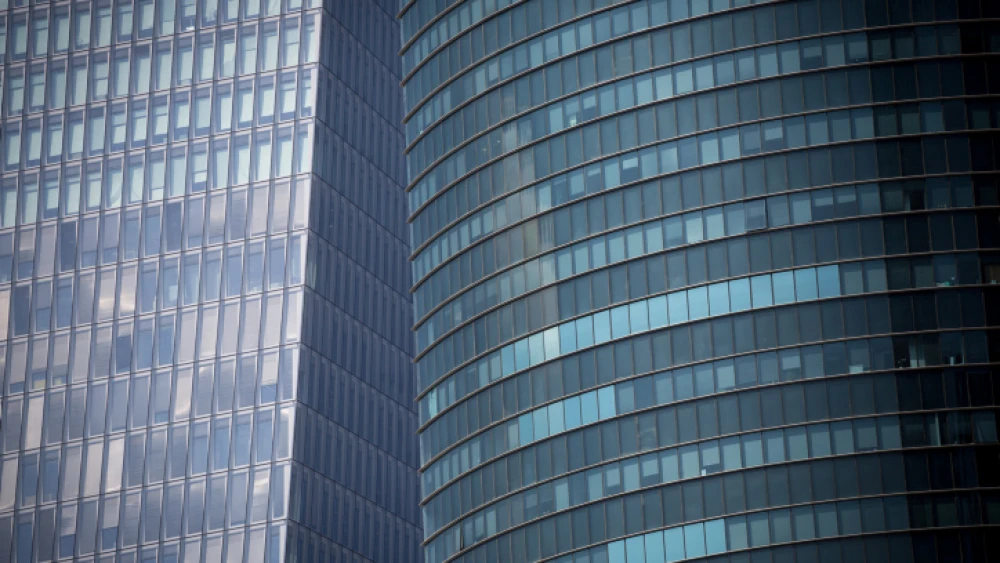 A high-rise building in Tel Aviv on Sept. 14, 2020. Photo by Flash90.