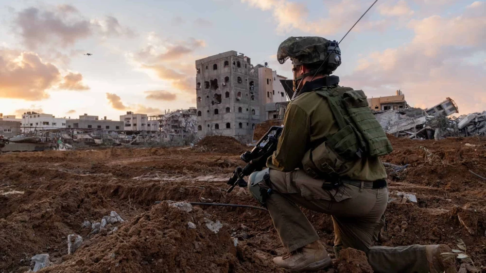 Israeli troops operating in the Hamas-ruled Gaza Strip, Dec. 27, 2023. Credit: IDF.