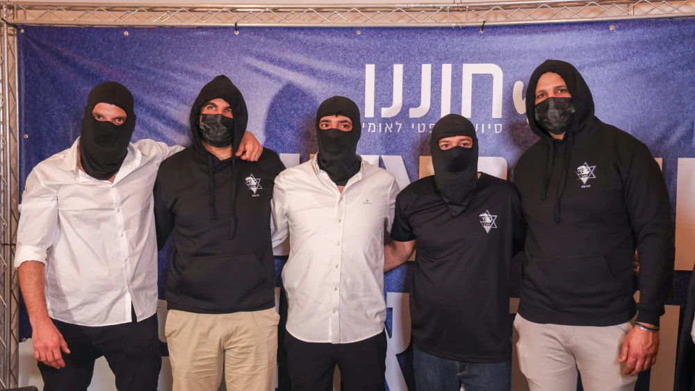 Israel Defense Forces reservists previously suspected of assaulting a Palestinian terrorist hold a press conference in Rishon Letzion, March 19, 2026. Photo by Yossi Aloni/Flash90.
