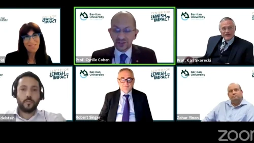 Screenshot of the online briefing Courtesy: Center for Jewish Impact