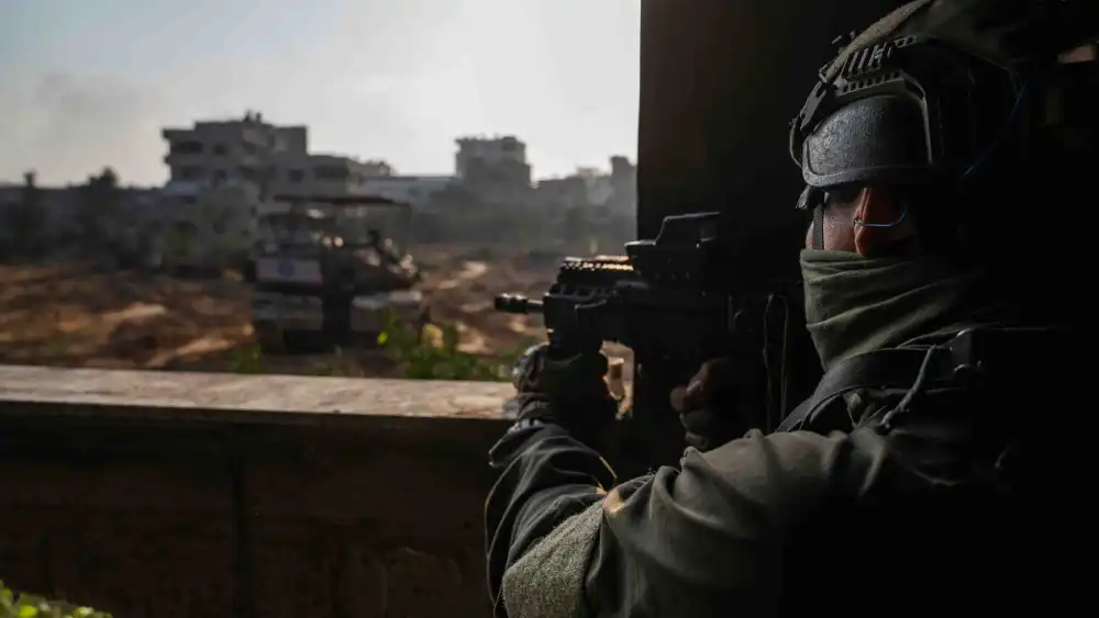 Israeli troops operating in the Hamas-ruled Gaza Strip, Dec. 29, 2023. Credit: IDF.