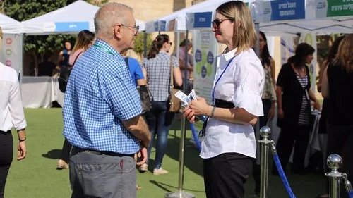 The late-May Negev conference matching employers with social organizations representing job-seekers from overlooked population sectors. Credit: Tor HaMidbar via Facebook.