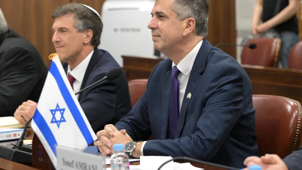 Israeli Foreign Minister Eli Cohen in Seoul, June 7, 2023. Photo by Shlomi Amsalem/GPO.