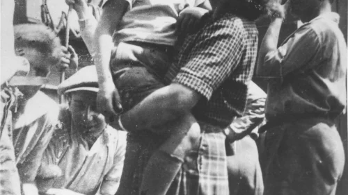 Eight-year-old “Lolek,” Israel Meir Lau (later, chief rabbi of Israel and chairman of the Yad Vashem Council). Credit: Yad Vashem.