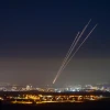 Rockets fired at Israel by Hamas in the Gaza Strip, May 18, 2021. Photo by Nati Shohat/Flash90.
