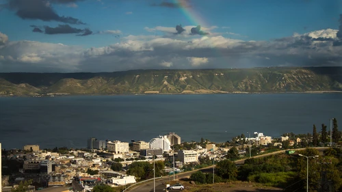 Sea of Galilee in Tiberias Credit: Andreas Fjellmann via Wikimedia Commons.