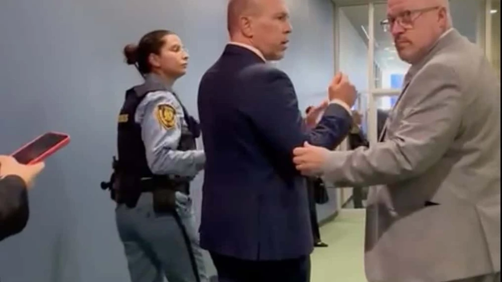 Ambassador Gilad Erdan detained