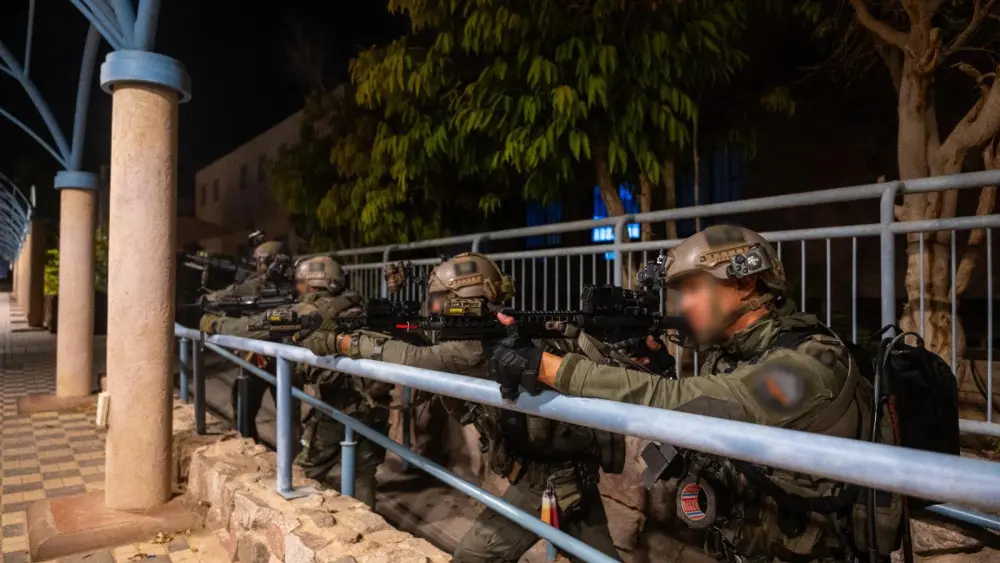 An IDF rapid-response squad deploys along Israel’s southern border as part of a large-scale exercise. Credit: IDF Spokesperson's Office.