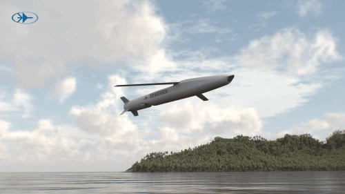 A rendering of the Ice Breaker cruise missile. Credit: Rafael Advanced Defense Systems.