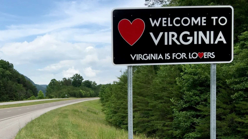 Welcome to Virginia State Sign (cropped)