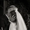 Rabbi Leo Dee embraces his daughter Tali at her marriage on August 30, 2026. Credit: Courtesy.