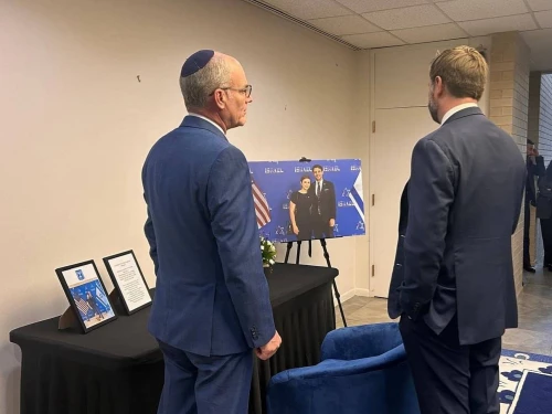 U.S. Vice President J.D. Vance and Israeli Ambassador Yechiel Leiter at the Israeli Embassy in Washington, D.C., on May 27, 2025. Source: @yechielleiter/X.