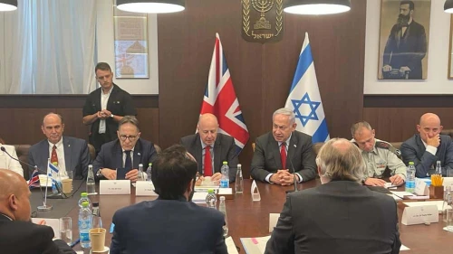 Israeli and British representatives conduct a strategic dialogue in Jerusalem, July 18, 2023. Credit: Courtesy.