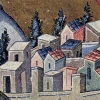 Nazareth as depicted on a Byzantine mosaic (Chora Church, Constantinople). Credit: Wikimedia Commons.