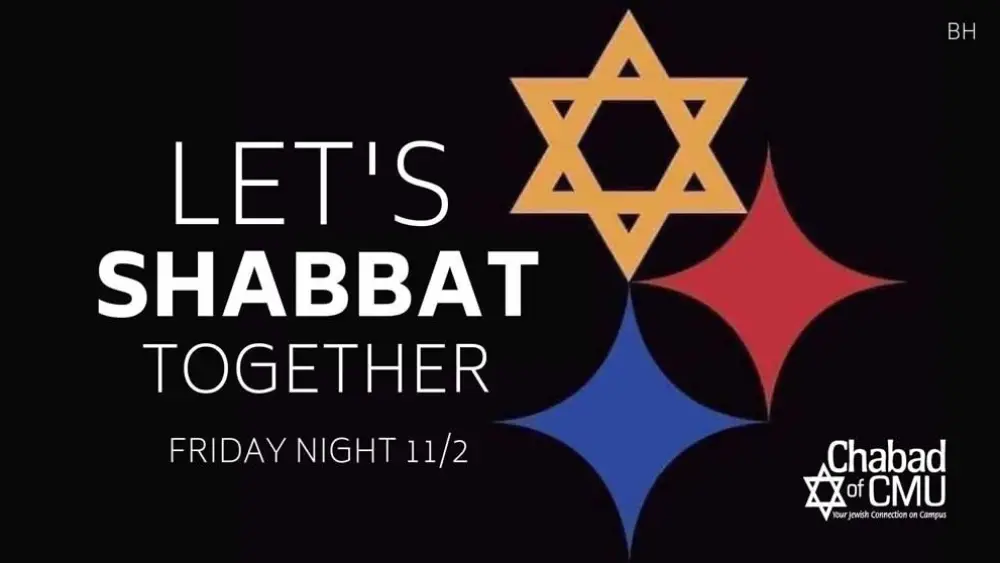 A communal Shabbat dinner will take place on Nov. 2, 2018, at Chabad of CMU. An additional joint Shabbat dinner will take place with Hillel and Chabad at Pitt.
