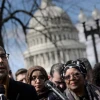 Nihad Awad, the executive director of the Council on American-Islamic Relations (CAIR), speaks during a press conference on Capitol Hill in Washington, D.C., in support of Rep. Ilhan Omar (D-Minn.) on March 6, 2019. Photo by Brendan Smialowski/AFP via Getty Images.