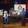Neal Hoffman presents the "Mensch on a Bench" on the ABC program "Shark Tank." Credit: Mensch on a Bench.
