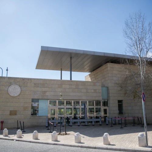 A view of the U.S. embassy in Jerusalem’s Arnona neighborhood, Feb. 24, 2018. Credit: Yonatan Sindel/Flash90.