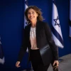 Environmental Protection Minister Tamar Zandberg arrives at the President's Residence in Jerusalem, June 14, 2021. Photo by Yonatan Sindel/Flash90.