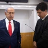 Israeli Prime Minister Benjamin Netanyahu in the Tel Aviv Distrcit court, before the start of his testimony in the trial against him, Oct. 28, 2025. Photo by Miriam Alster/Flash90.