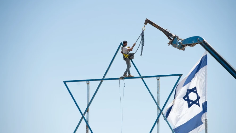 The Israeli outpost of Evyatar before its evacuation, July 2, 2021. Photo by Sraya Diamant/Flash90.