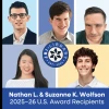 Several of the 2025 recipients of the Nathan L. and Suzanne K. Wolfson Merit Scholarship, awarded to blind Jewish students for academic excellence and commitment to Jewish life. Credit: Courtesy.