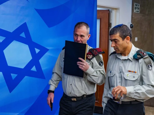 Israeli Prime Minister Benjamin Netanyahu's military secretary, Maj. Gen. Avi Gil, attends a government meeting at the Prime Minister's Office in Jerusalem, Jan. 8, 2023. Photo by Olivier Fitoussi/Flash90.