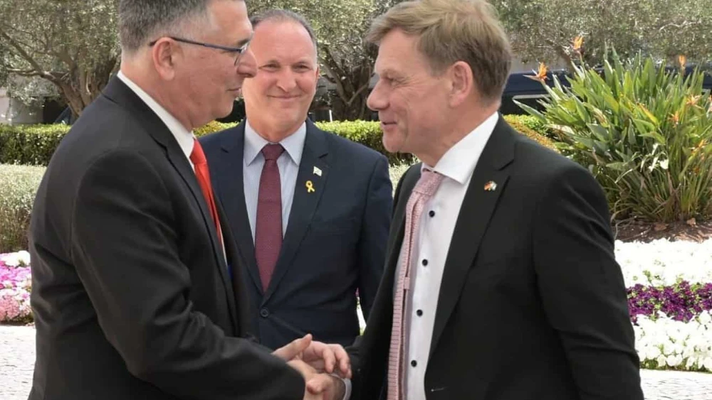 Israeli Foreign Minister Gideon Sa’ar meets with German Foreign Minister Johann Wadephul in Jerusalem on May 11, 2025. Source: @gidonsaar/X.