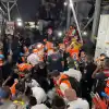 United Hatzalah volunteers respond to a mass casualty incident in Meron during Lag B’Omer on April 30, 2021. Source: United Hatzalah/Twitter.