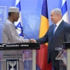 Israeli Prime Minister Benjamin Netanyahu with Chadian President Idriss Déby on Nov. 25, 2018. Photo by Amos Ben-Gershom/GPO.