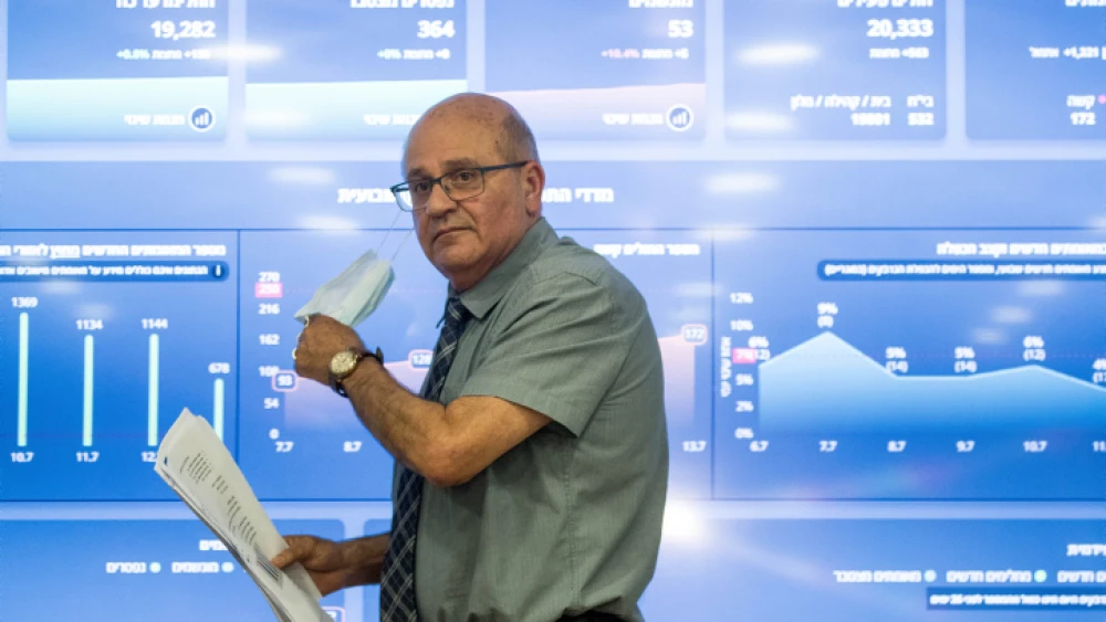 Israeli Health Ministry Director General Hezi Levy speaks during a press conference about the coronavirus, in Jerusalem on July 13, 2020. Photo by Yonatan Sindel/Flash90.