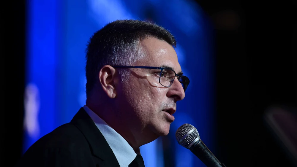 New Hope Party chief Gideon Sa'ar at a conference of the Israel Bar Association in Tel Aviv, Sept. 3, 2024. Photo by Tomer Neuberg/Flash90.