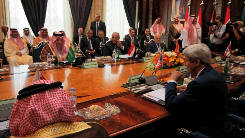 U.S. Secretary of State John Kerry participates in the Gulf Cooperation Council (GCC) and Regional Partners meeting in Jeddah, Saudi Arabia, on Sept. 11, 2014. Source: U.S. State Department.