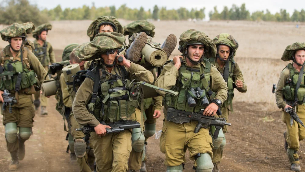 Israeli soldiers take part in a training exercise. Credit: Israel Defense Forces.