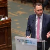Maxime Prévot, vice prime minister and Belgium’s minister of foreign affairs, is pictured during a plenary session of the Chamber at the Federal Parliament in Brussels on January 15, 2026. Photo by Jonas Roosens/BELGA MAG/Belga/AFP via Getty Images.