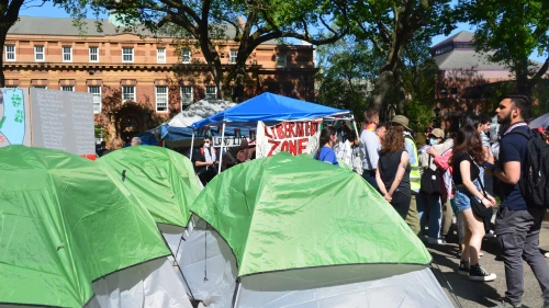 Encampment at Rutgers University