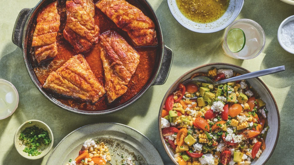 Harissa Butter Roasted Fish from Adeena Sussman’s newest cookbook, "Zariz"