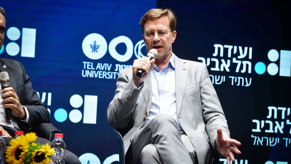 German Ambassador to Israel Steffen Seibert speaks at the Tel Aviv Conference at Tel Aviv University on June 19, 2024. Photo by Avshalom Sassoni/Flash90.