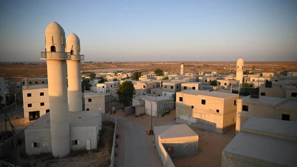 Inside the Israel Defense Force's Urban Warfare Training Center in the Negev, July 12, 2023. Photo by Yoav Dudkevitch/TPS.