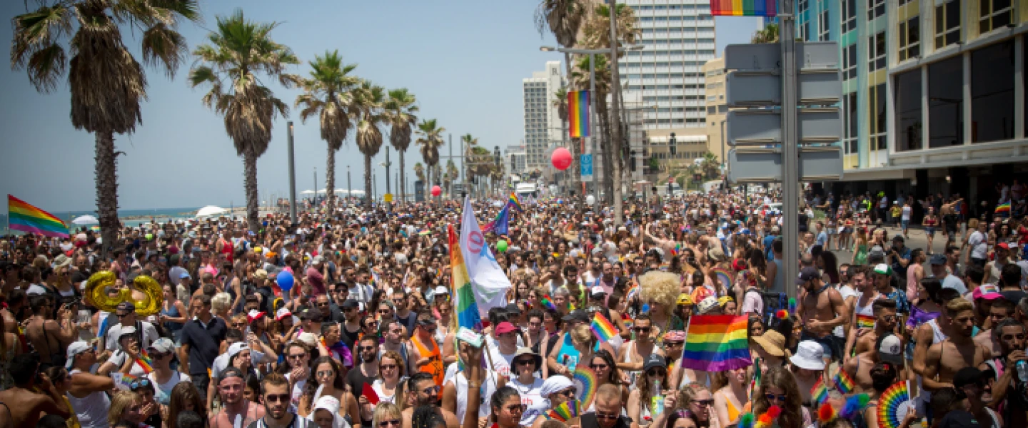 About 250 000 participate at the annual Gay Pride parade in Tel Aviv, on June 8, 2018. Friday’s parade marks the end of Pride Week in Tel Aviv, internationally acclaimed as one of the most proud and gay-friendly cities in the world. Photo by Miriam Alster/Flash90.